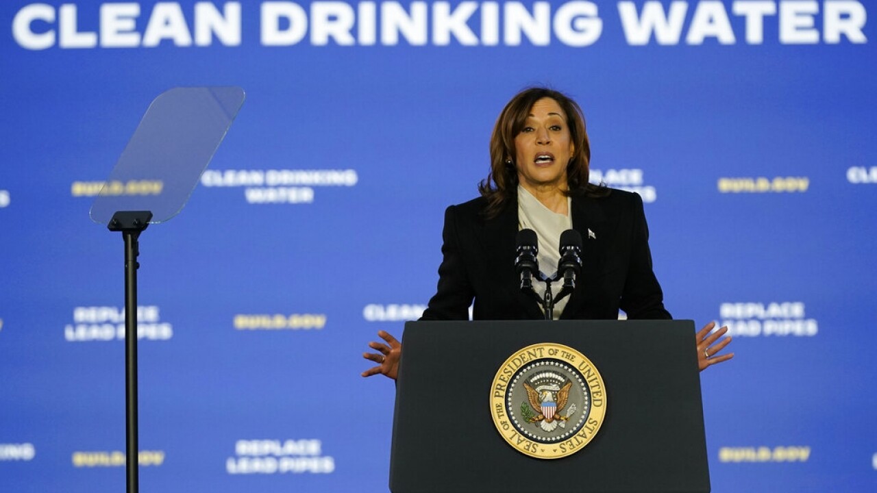 Harris announces $5.8 billion for water infrastructure projects